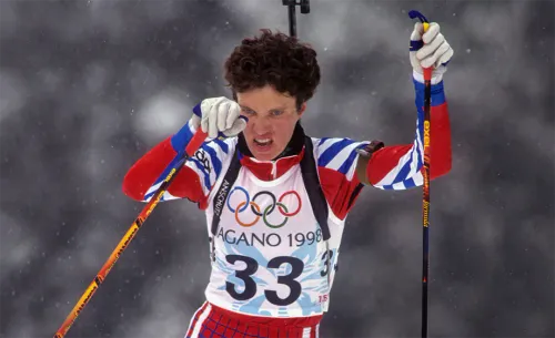 Российская биатлонистка разрыдалась после фантастического финиша. Всё решили доли секунды