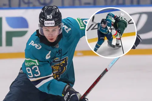 В КХЛ хоккеисту порезали лицо коньком. Зрители ещё долго не могли прийти в себя