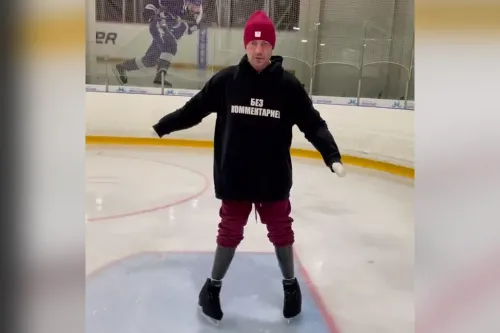 Новая победа Костомарова. Роман встал на коньки впервые после ампутации конечностей