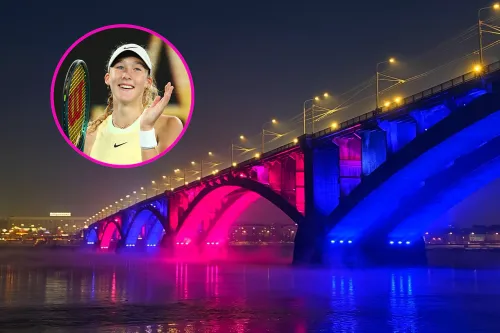 В честь Мирры зажгли мосты. Родина гордится юной звёздочкой