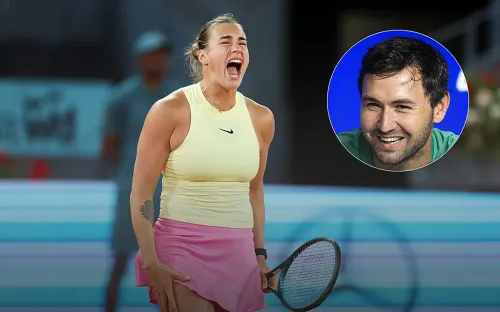 «Ну да, ну да, пошёл я…». Соболенко с тренером воссоздали на корте культовый мем