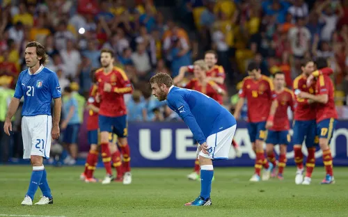 Испания учинила Италии исторический разгром. Проигравшие не могли сдержать слёз