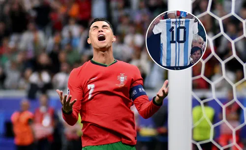 Во всём виноват Месси. Фанаты Словении жёстко потроллили Роналду