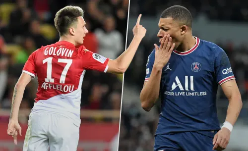 Русский футболист — лучший полузащитник во Франции. Головин идёт вровень с Мбаппе