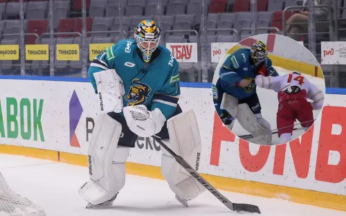 Российский вратарь от души поколотил канадца. И сделал работу за своих защитников